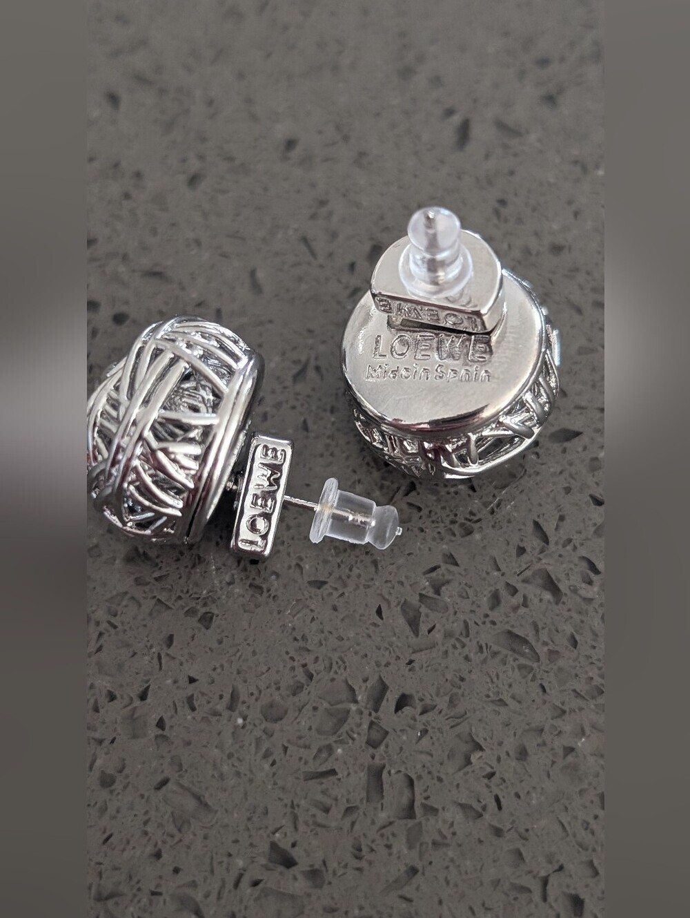 Inspired Luxury Fashion Jewelry Silver Filigree Dome Stud Earrings